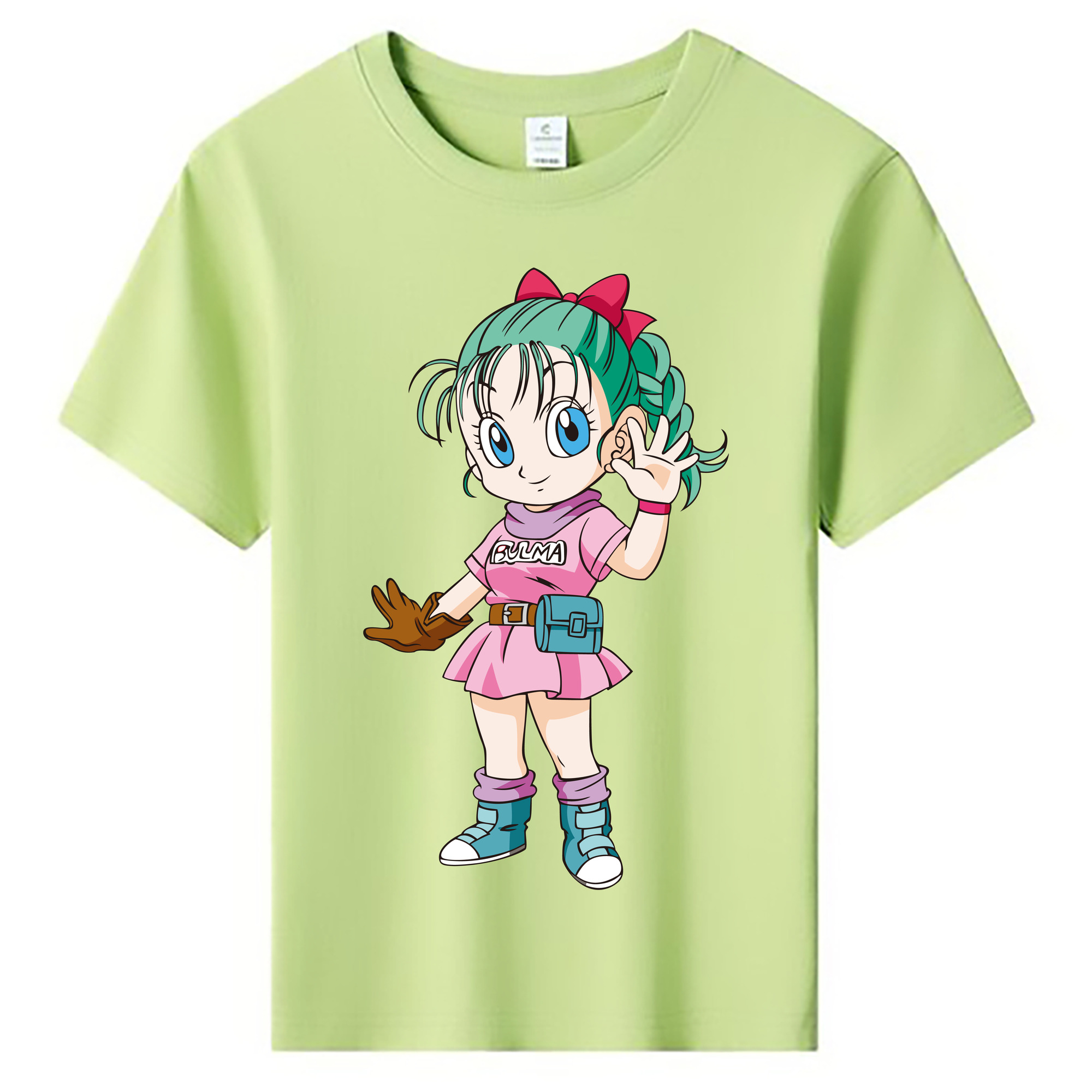 （画像用） ドラゴンボール ブルマ DRAGON BALL Bulma 綿100％キッズTシャツ（フロントプリント）